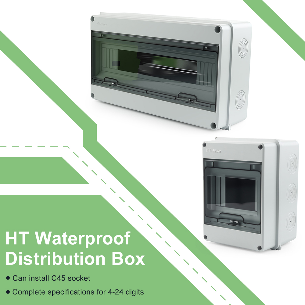 Outdoor Power Distribution Box - HT Series Waterproof Distribution Box 5/8/12/15/18/24