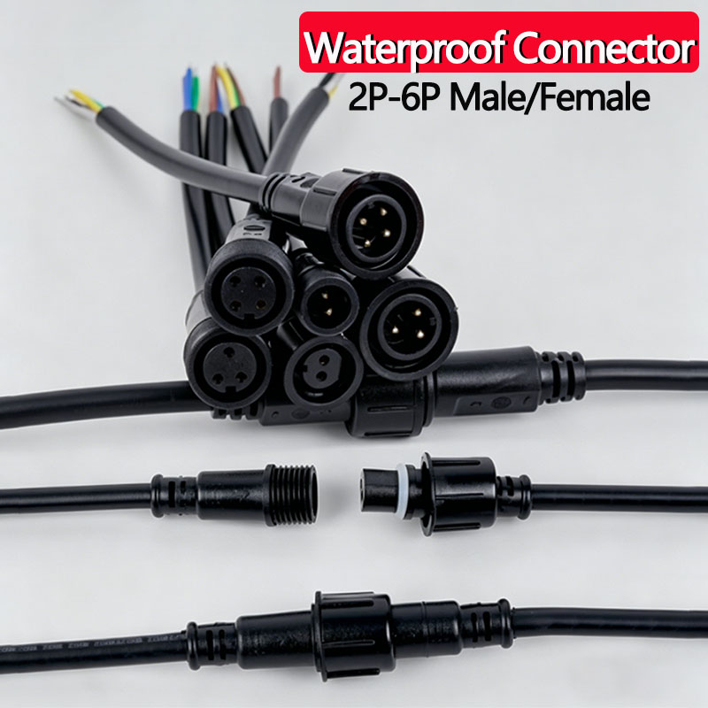 Outdoor Power Port - Waterproof Wire Connector Set 2/3/4/5/6Pin Plug