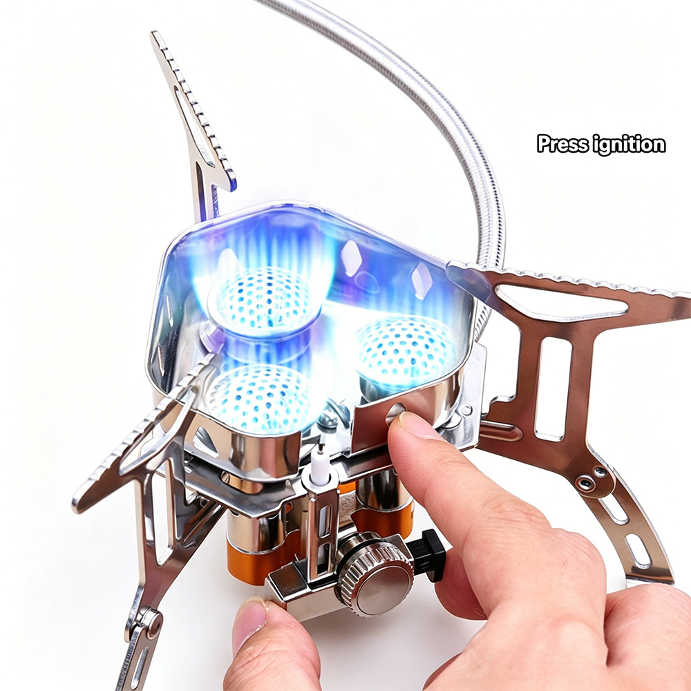 Outdoor Power Head - Foldable Portable Windproof Outdoor Gas Stove