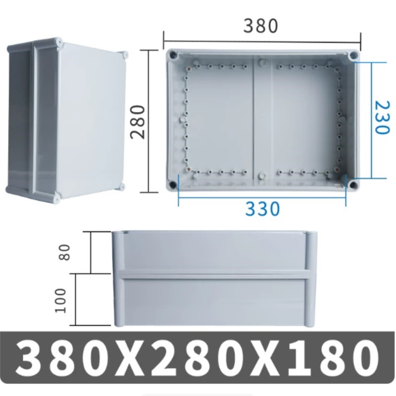 1Pc 380x280x180mm Button wirin - Outdoor Power Distribution Box review and price