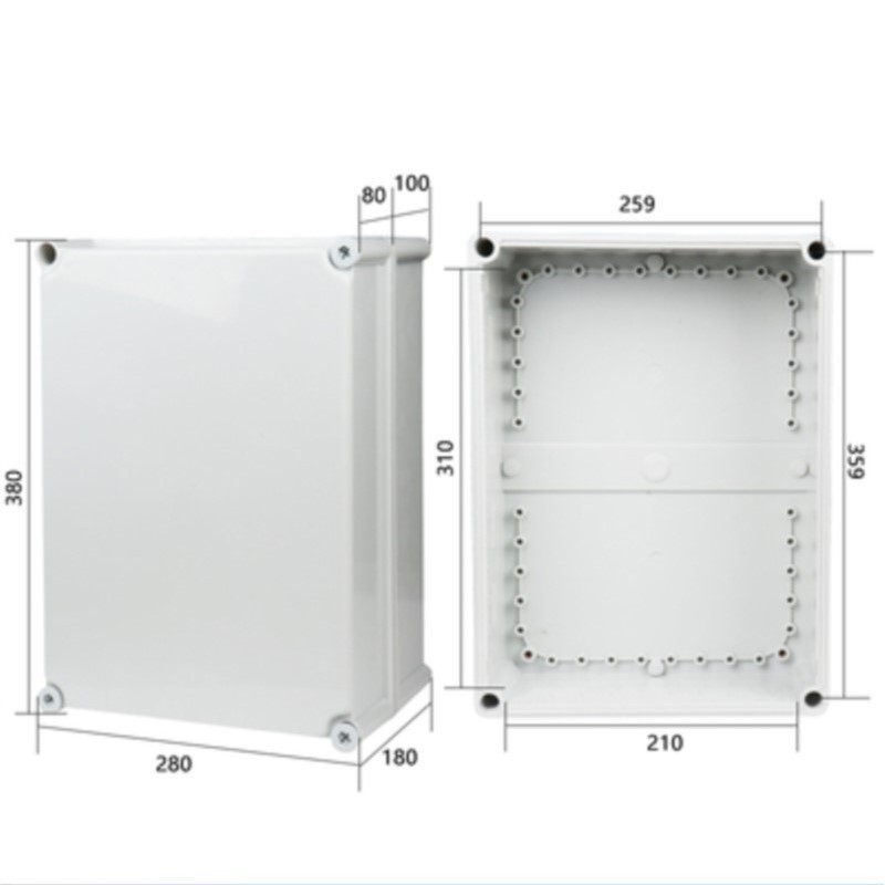 1Pc 380x280x180mm Button wirin - Outdoor Power Distribution Box review and price