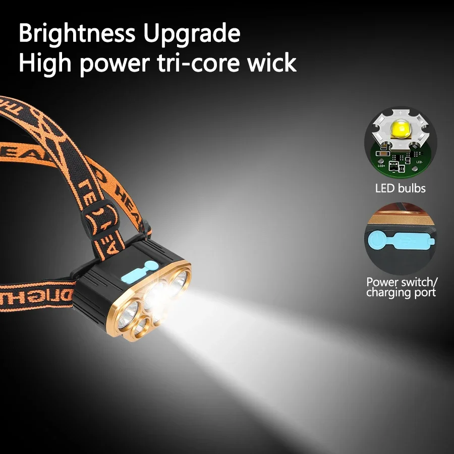 Rechargeable 5 LED Headlight U - Outdoor Power Head review and price