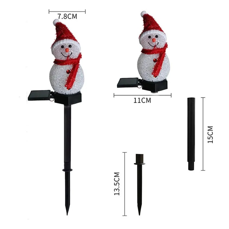 2 LED Snowman Solar Garden Lig - Outdoor Power For Xmas Lights review and price