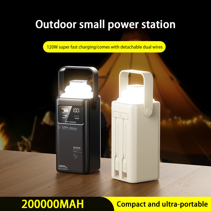 120W Power Bank 200000mAh Larg - Outdoor Power Adapter Usb C review and price
