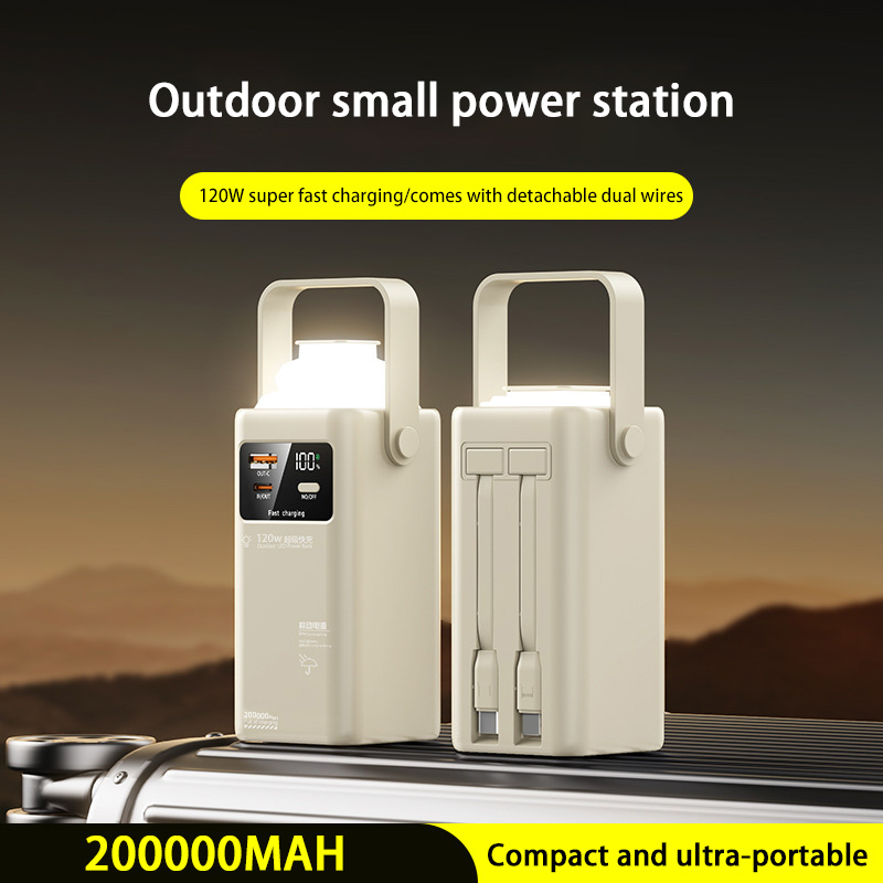 120W Power Bank 200000mAh Larg - Outdoor Power Adapter Usb C review and price