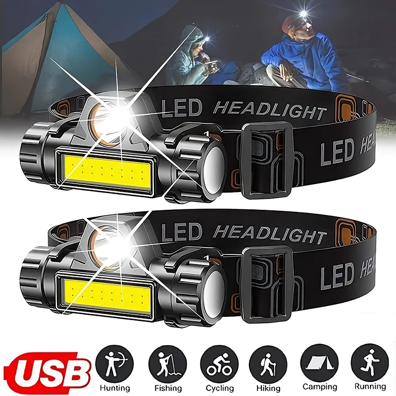 Rechargeable COB LED USB Headl - Outdoor Power Head review and price