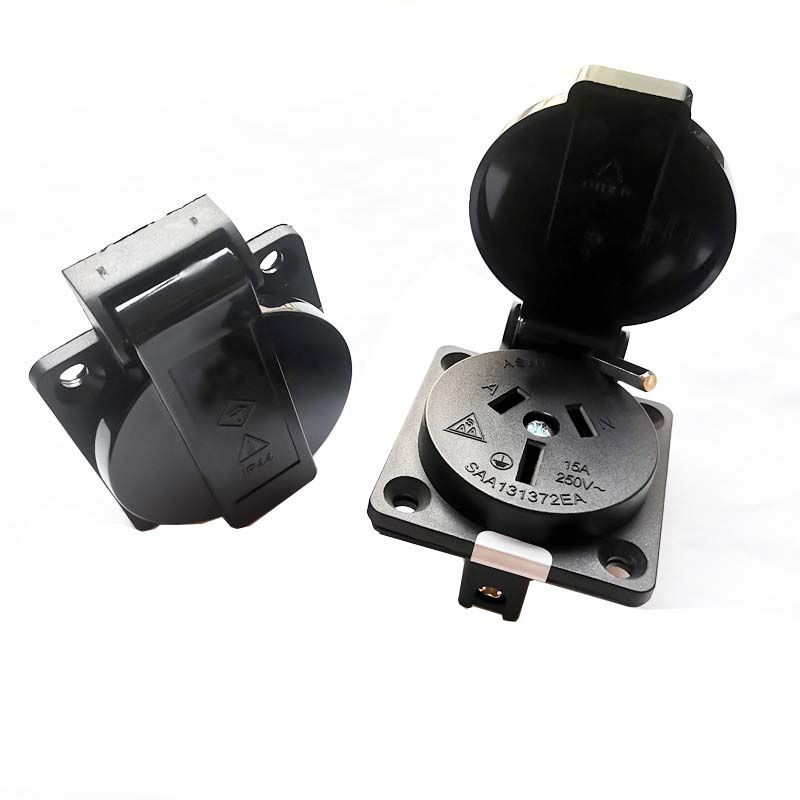 2PCS Black 10A 15A Australia O - Outdoor Power Receptacle review and price