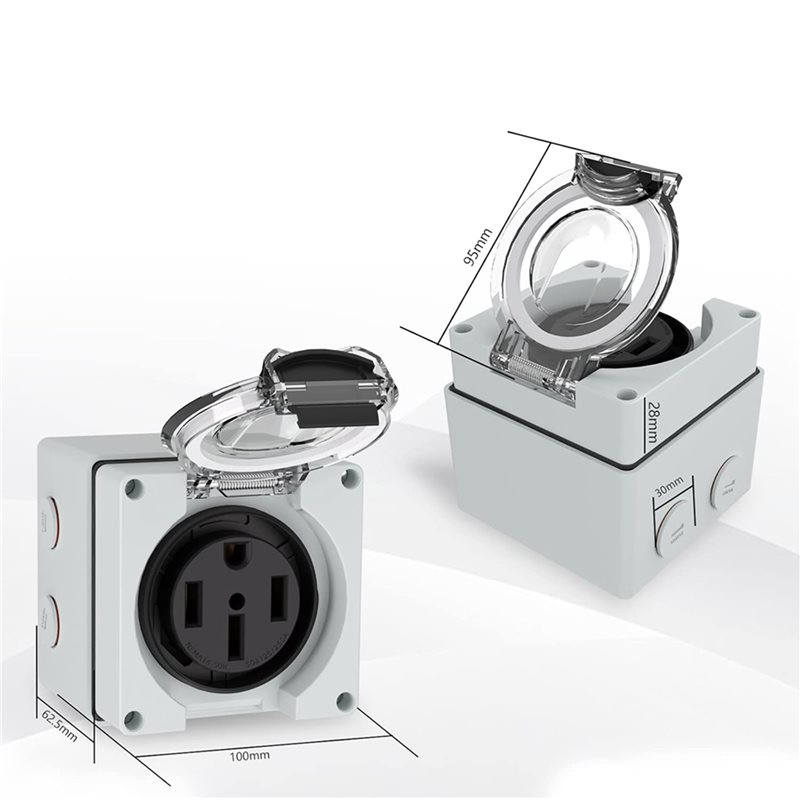 Y17A 6X 50Amp Power Outlet Box - Outdoor Power Receptacle review and price