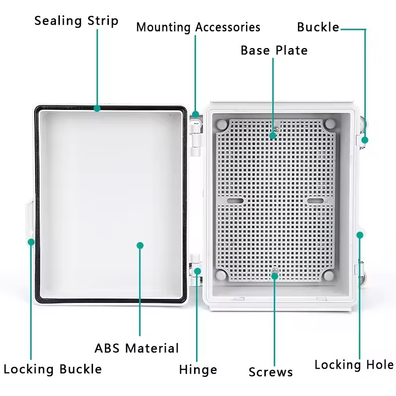 IP66 Electrical Plastic Enclos - Outdoor Power Distribution Box review and price
