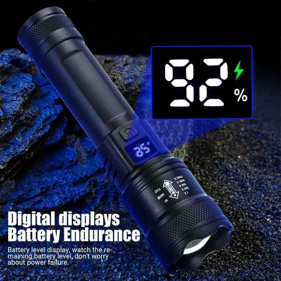 9900LM Powerful LED Flashlight - Outdoor Usb Power Bank review and price