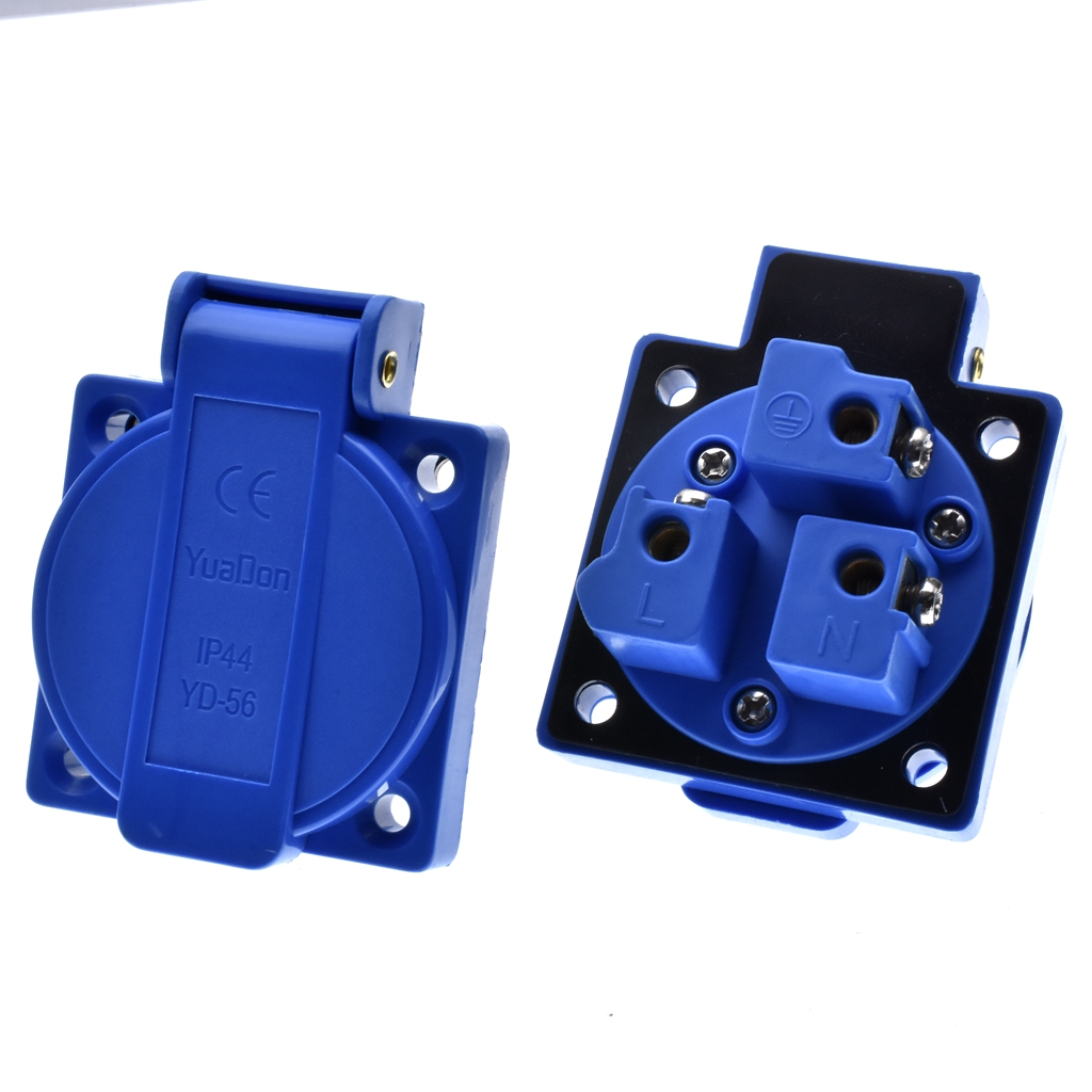 1pcs Britain Black Blue 13A 25 - Outdoor Power Receptacle review and price