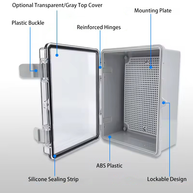 IP66 Waterproof Grey/Transpare - Outdoor Power Distribution Box review and price