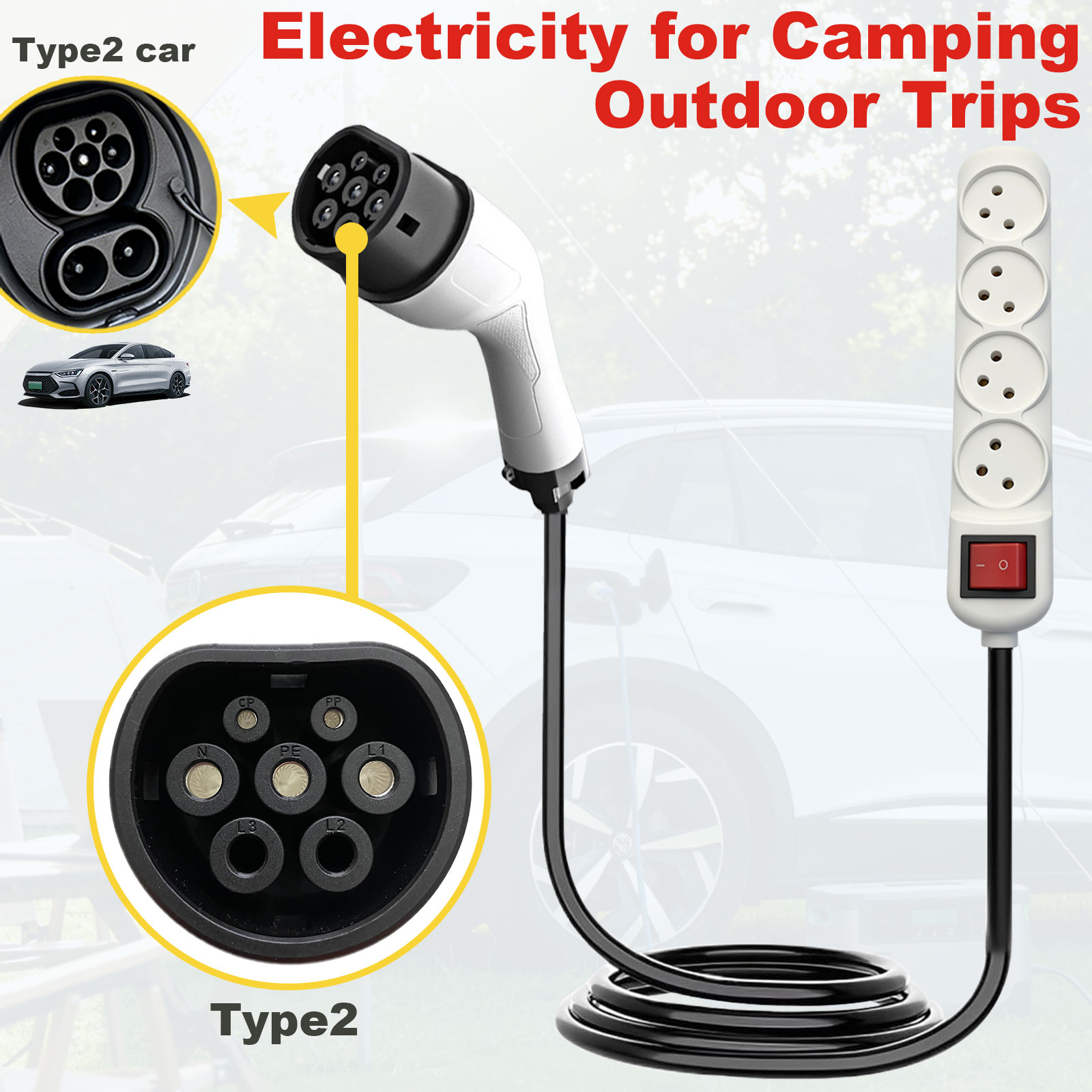 Type2 V2L Discharge Adapter Is - Outdoor Power Port review and price