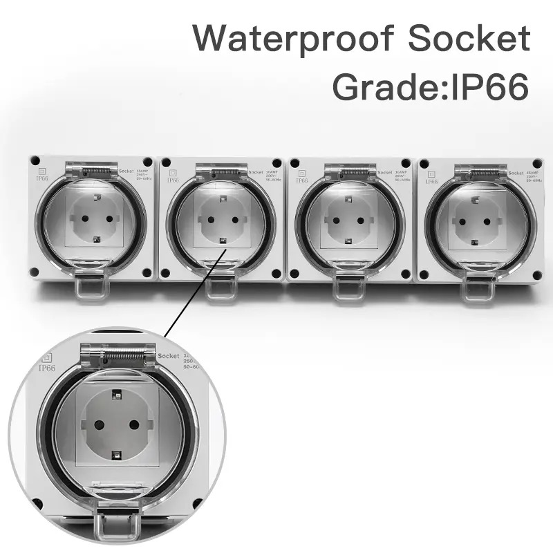 IP66 waterproof power receptac - Outdoor Power Receptacle review and price