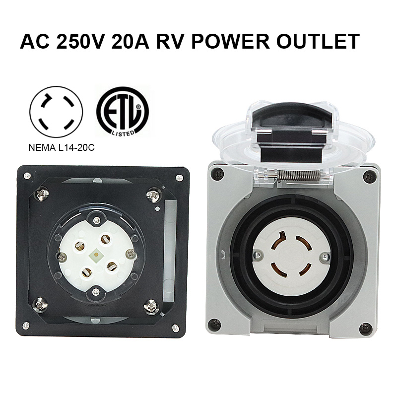 125/250V 20A Generator RV Powe - Outdoor Power Receptacle review and price