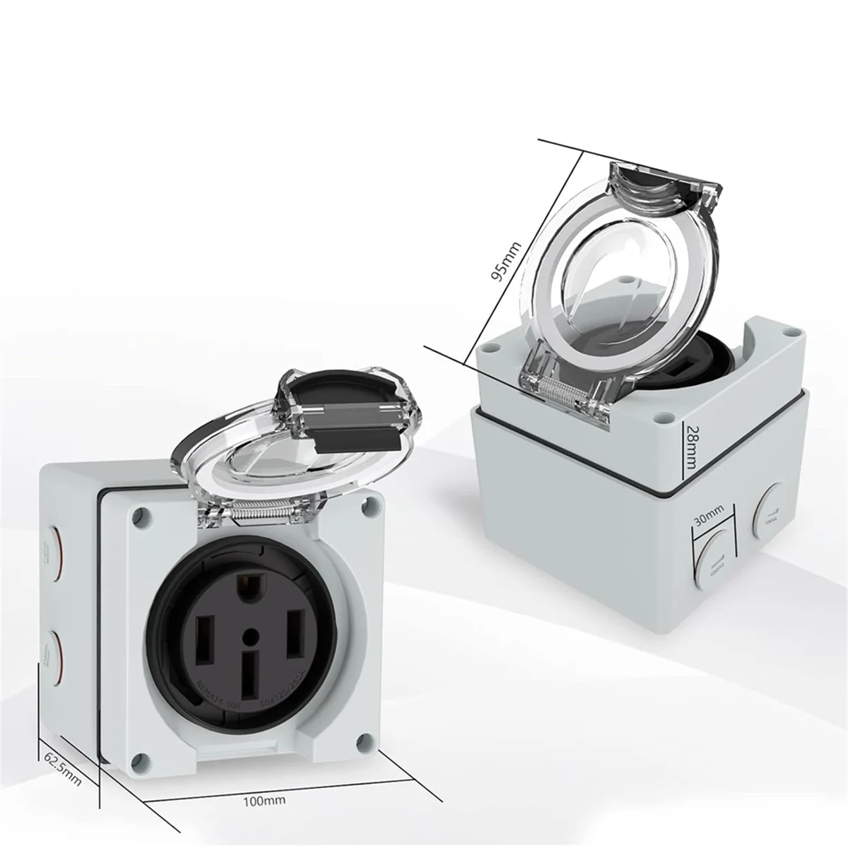 Power Outlet Box, 125/250Volt  - Outdoor Power Receptacle review and price
