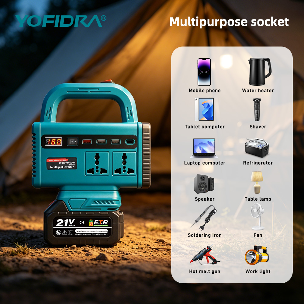 YOFIDRA 220V Portable Power In - Outdoor Power Adapter Usb C review and price