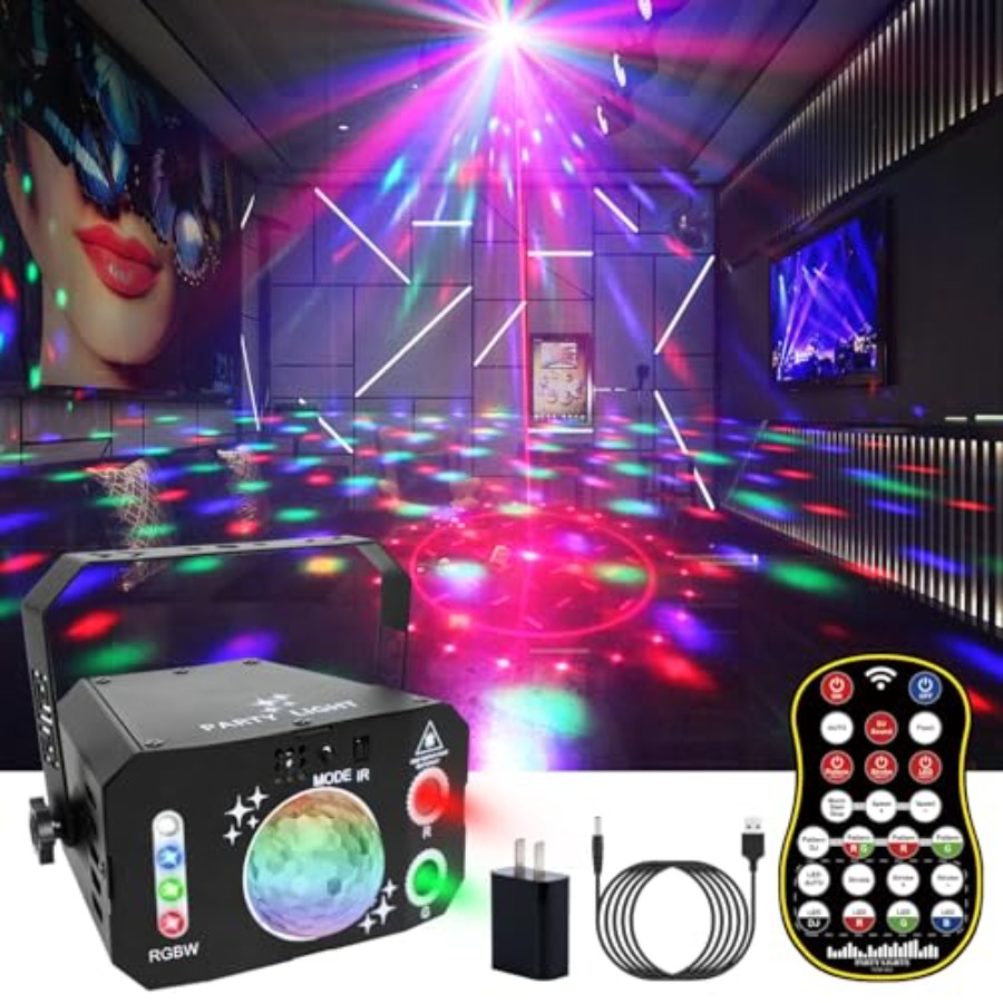 7 Lens Disco Ball LightsUSB Po - Outdoor Power For Xmas Lights review and price