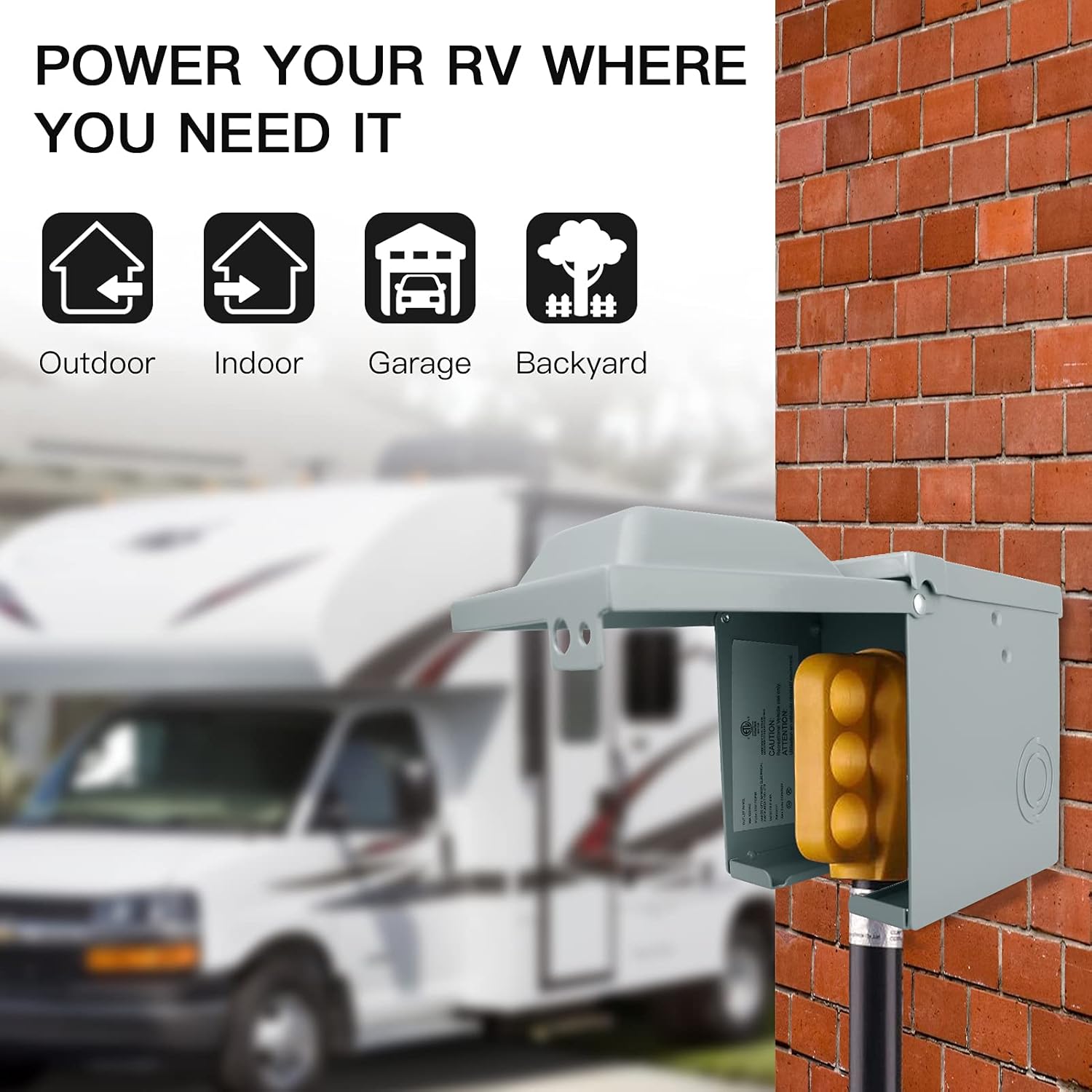 30/50 Amp 125/250 Volt RV Powe - Outdoor Power Receptacle review and price