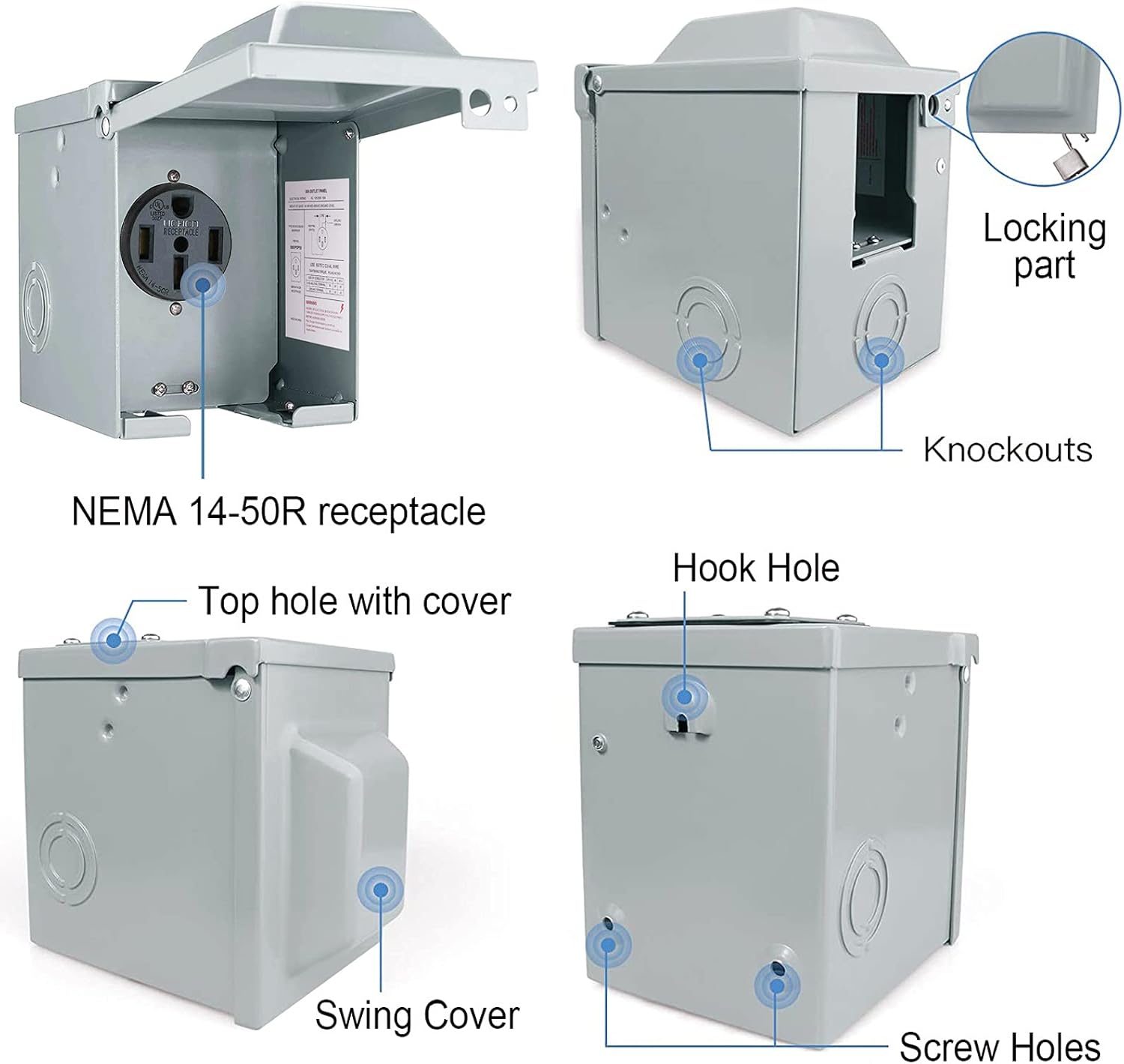 30/50 Amp 125/250 Volt RV Powe - Outdoor Power Receptacle review and price