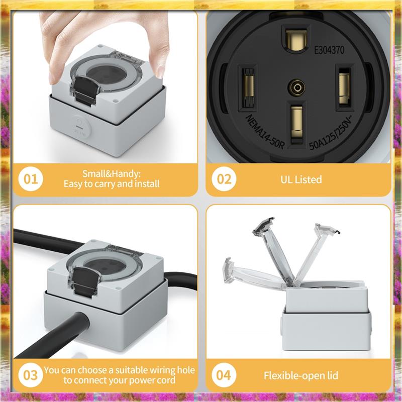 AA46 HOT-50Amp Outdoor Power O - Outdoor Power Receptacle review and price
