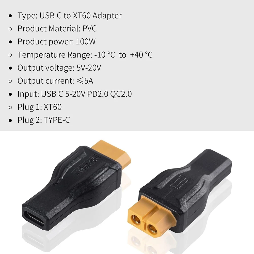 USB C to XT60 Adapter Converte - Outdoor Power Adapter Usb C review and price