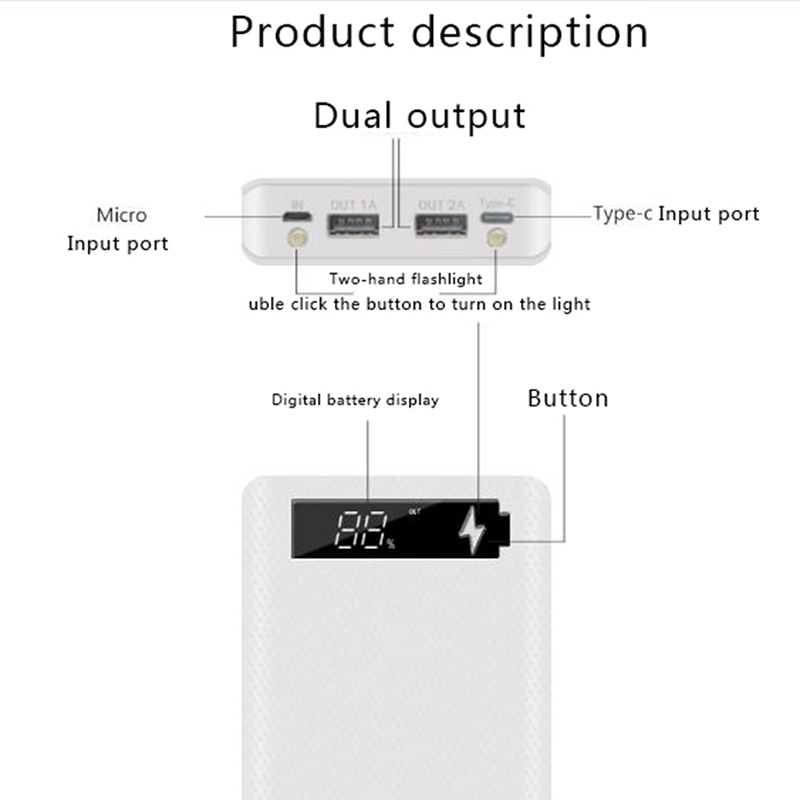 5x18650 Powerbank Portable Pov - Outdoor Usb Power Bank review and price