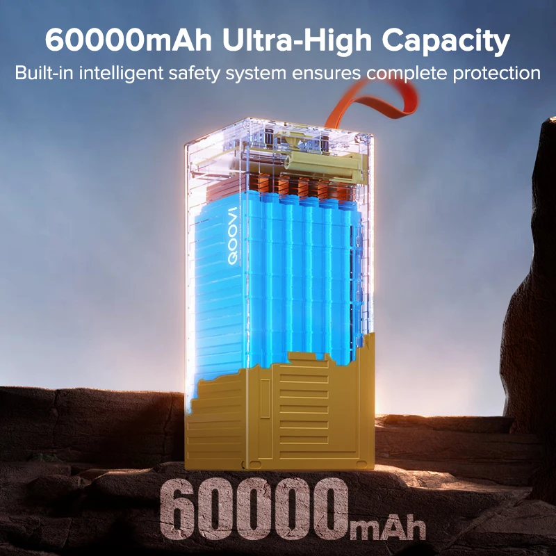 QOOVI 60000mAh Power Bank 22.5 - Outdoor Power Adapter Usb C review and price