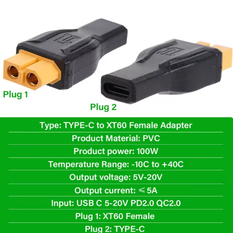 USB C Type C To XT60 Female Ad - Outdoor Power Adapter Usb C review and price